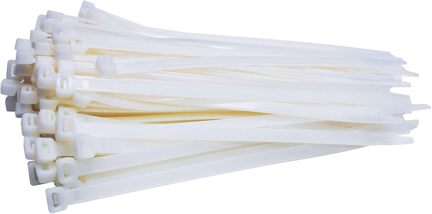Kabelbinder Set, 300 mm x 7,6 mm – 500 Stück – weiss