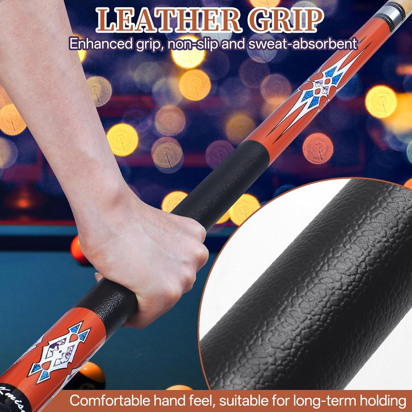 Pool-Queue, 1 Stück (595 g orange)
