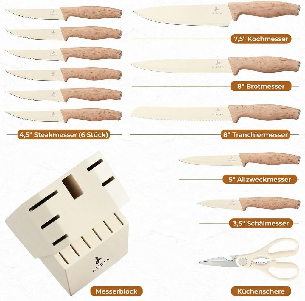Messerset mit Block