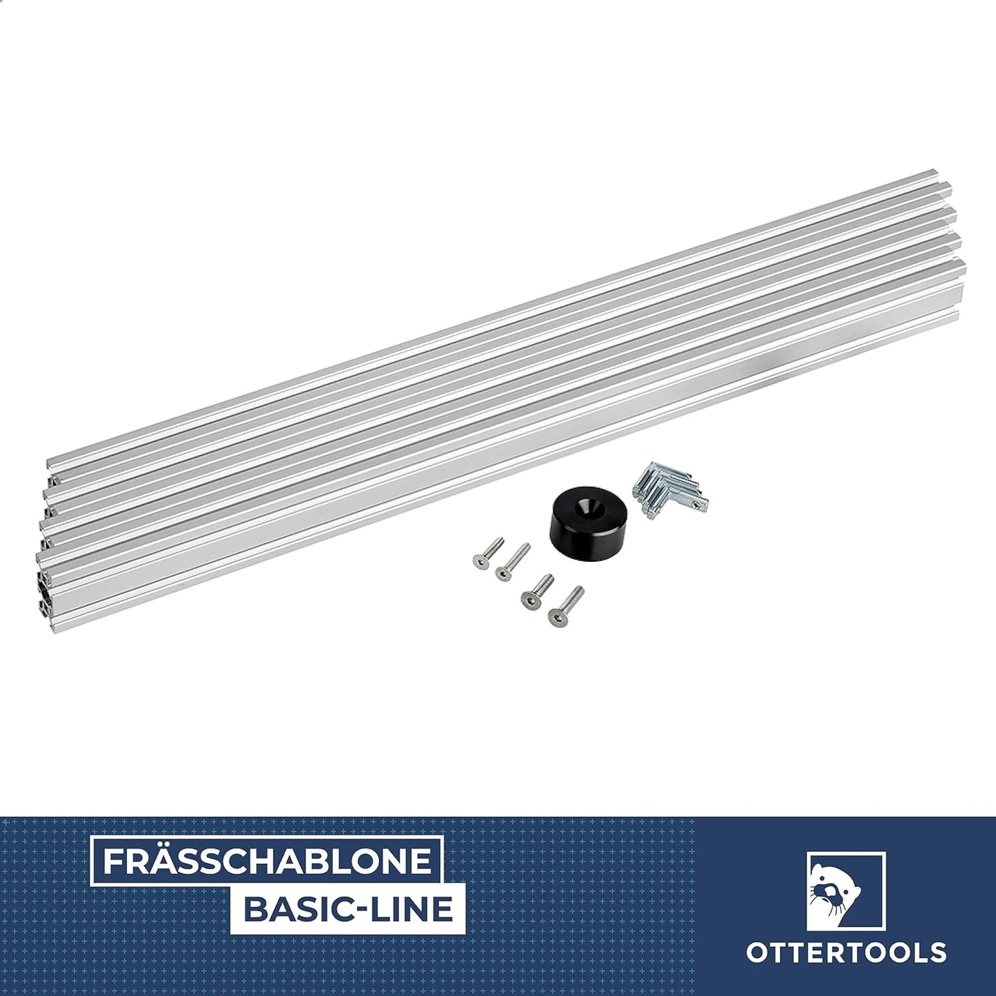 Frässchablone für rechteckige Ausschnitte (300x300mm), Frässchablone Basic 300 x 300