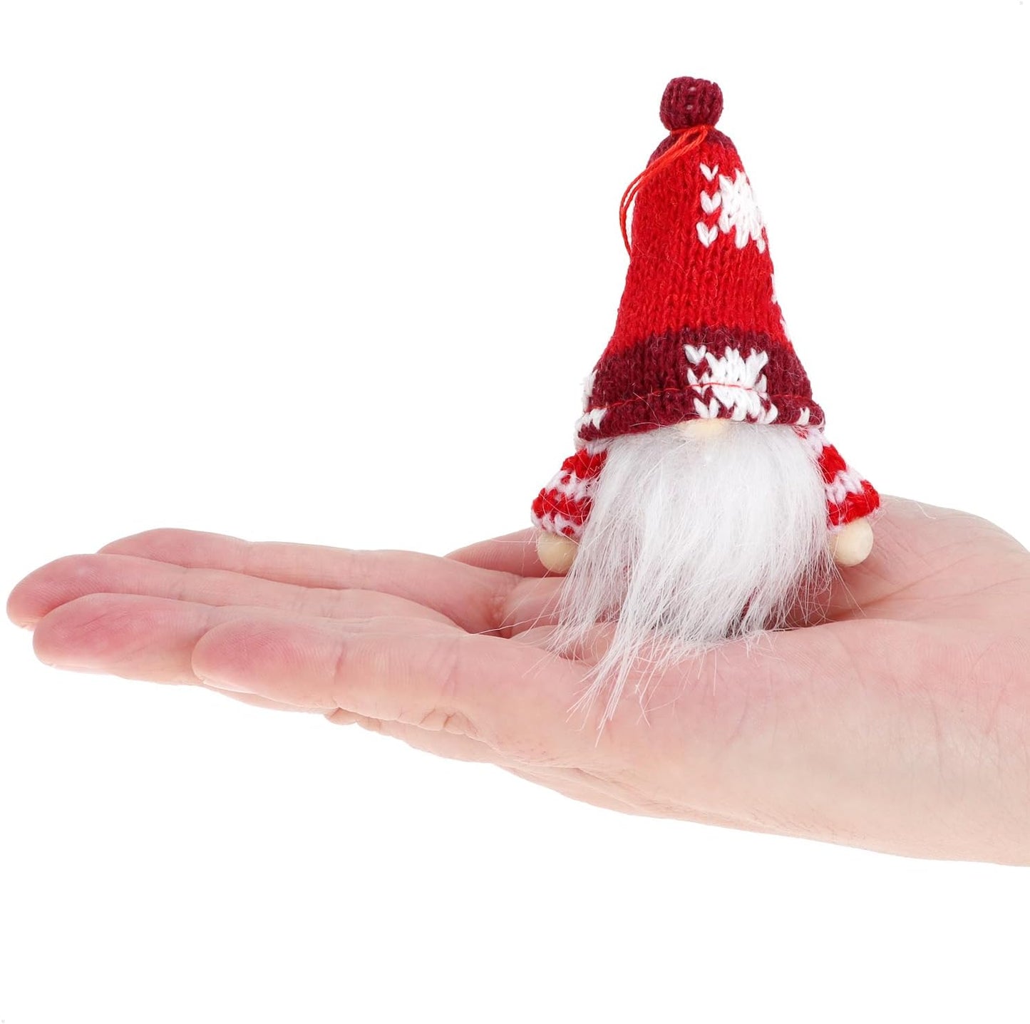 12-teiliges Weihnachtsbaum-Anhänger Set Wichtelfiguren, Big Pack A - Rot
