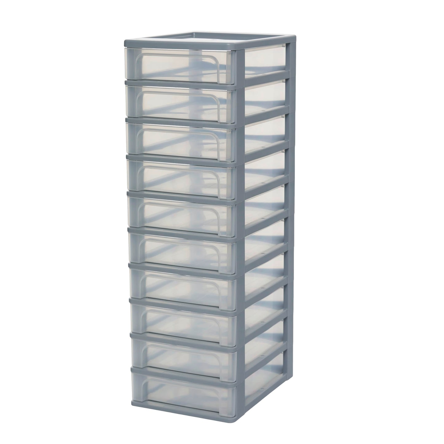 Schubladenbox OCH-2100 mit 10 tiefen Schubladen, Grau 10 Schubladen/Tief