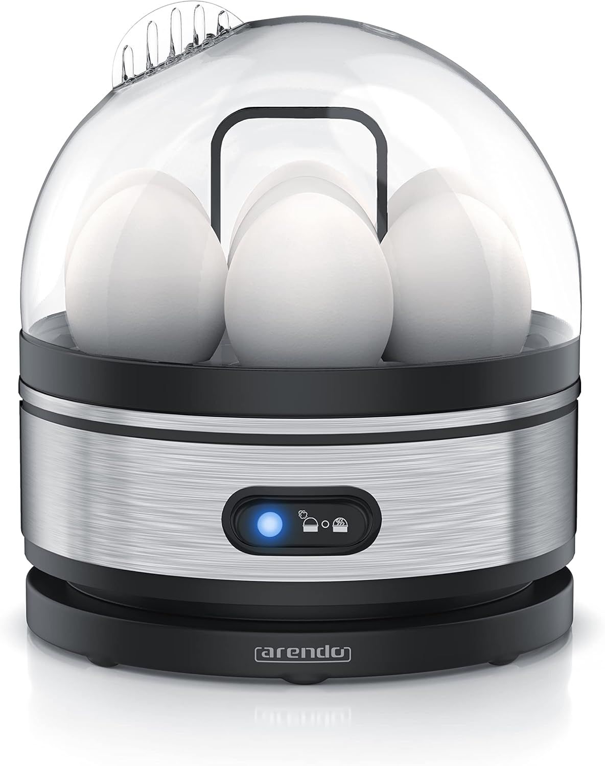 Eierkocher Sevencook mit Warmhaltefunktion, A: Silber Edelstahl