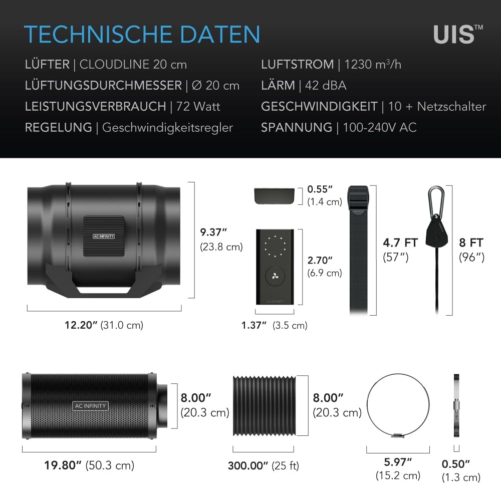 Luftfilter-Set, 8-inch