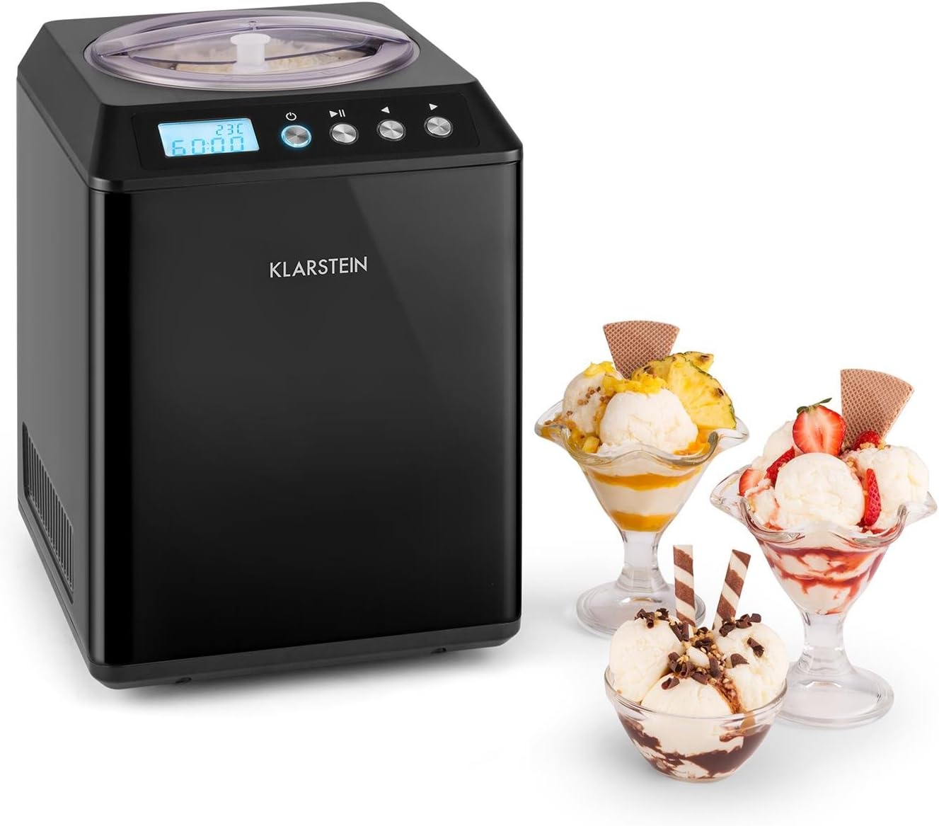 Vanilla Sky Family Eismaschine, 2.5 L / Schwarz