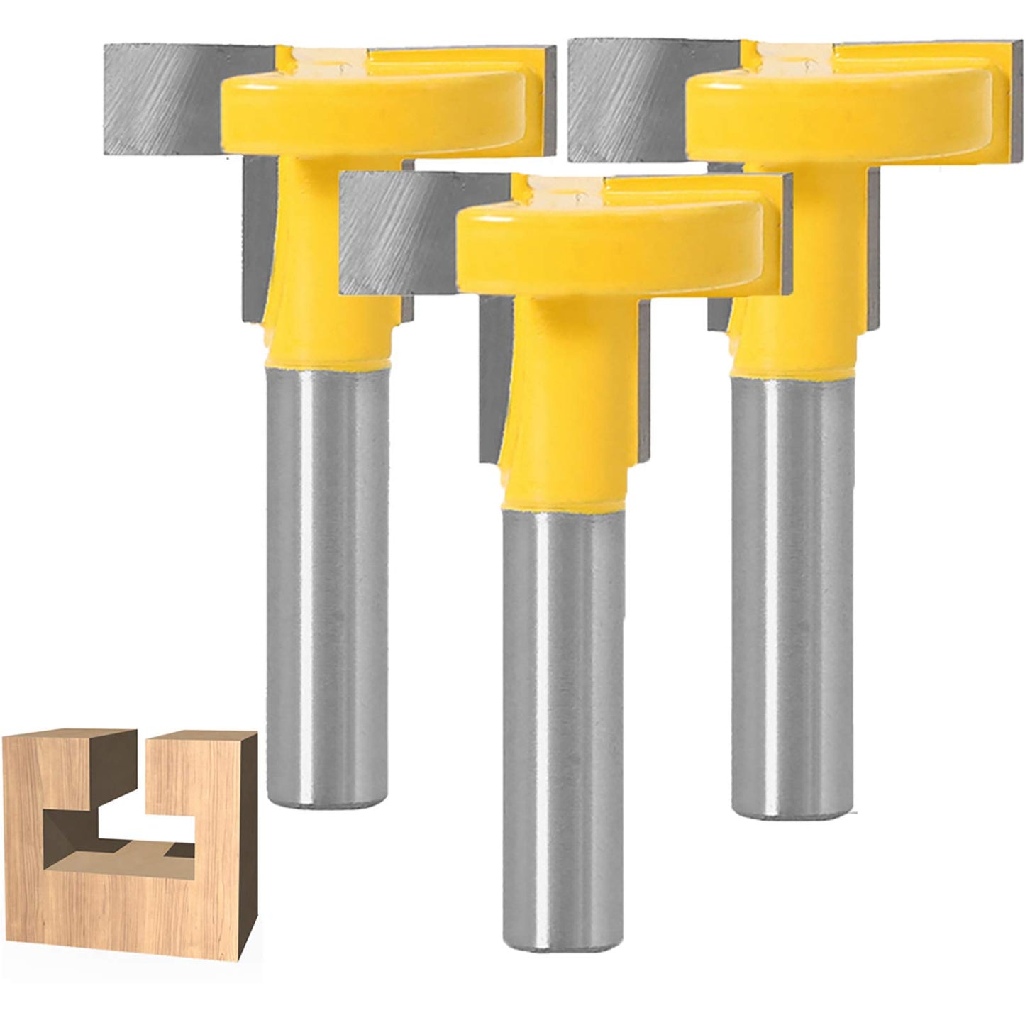 3-teiliges T-Nutfräser-Set