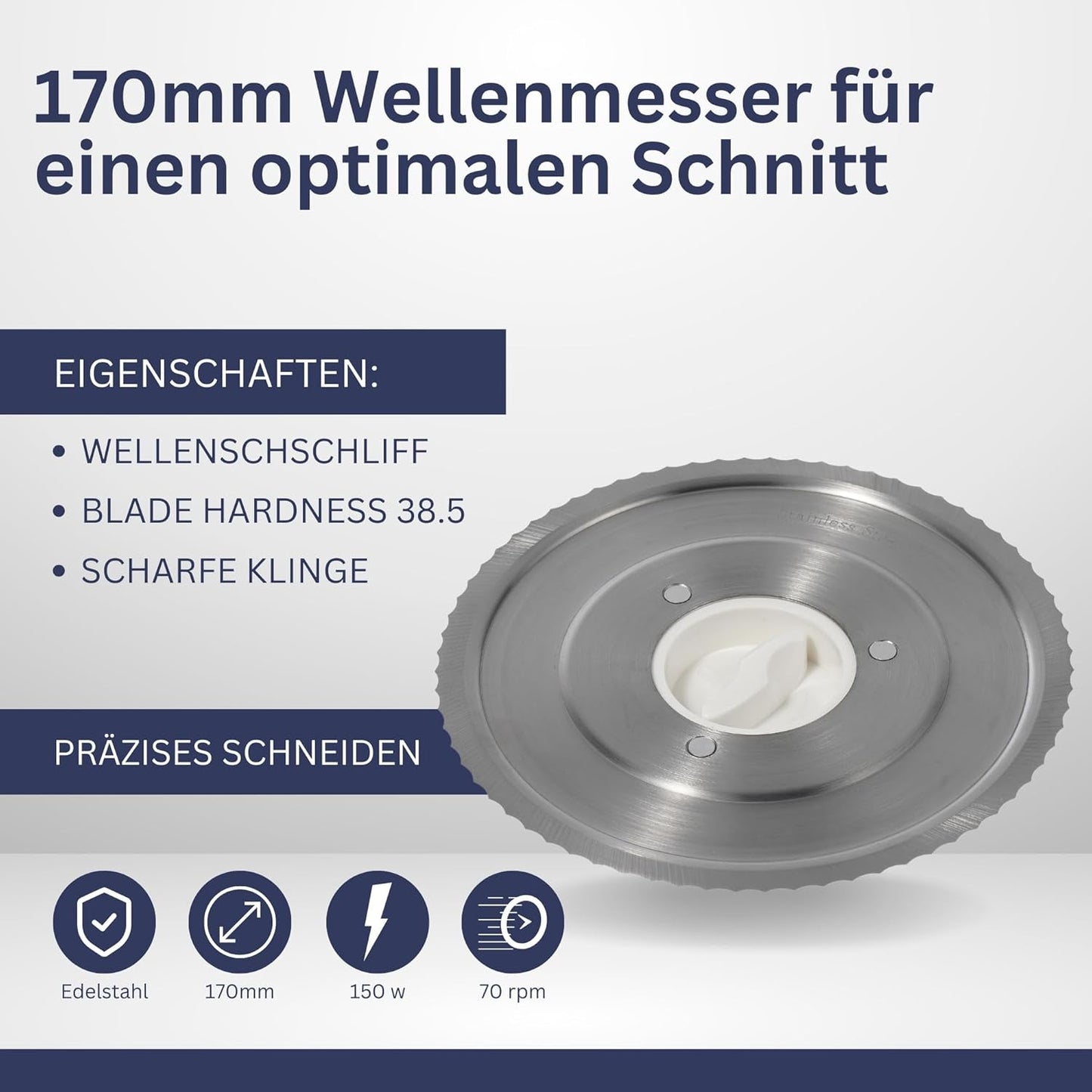 Allesschneider AS170 klappbar mit Edelstahlmesser