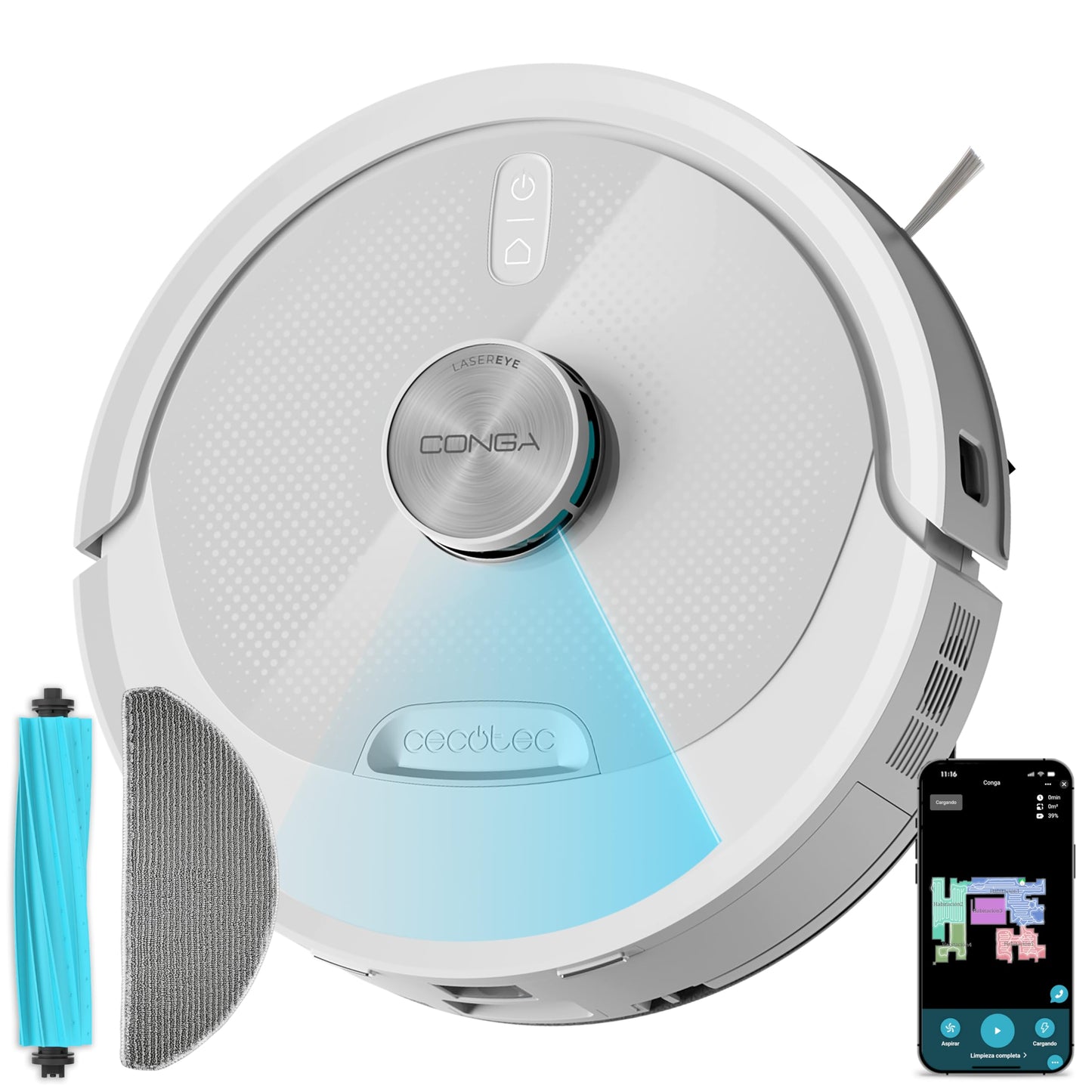 Conga M90 Pearl Saugroboter mit Wischfunktion, Conga M90 Pearl