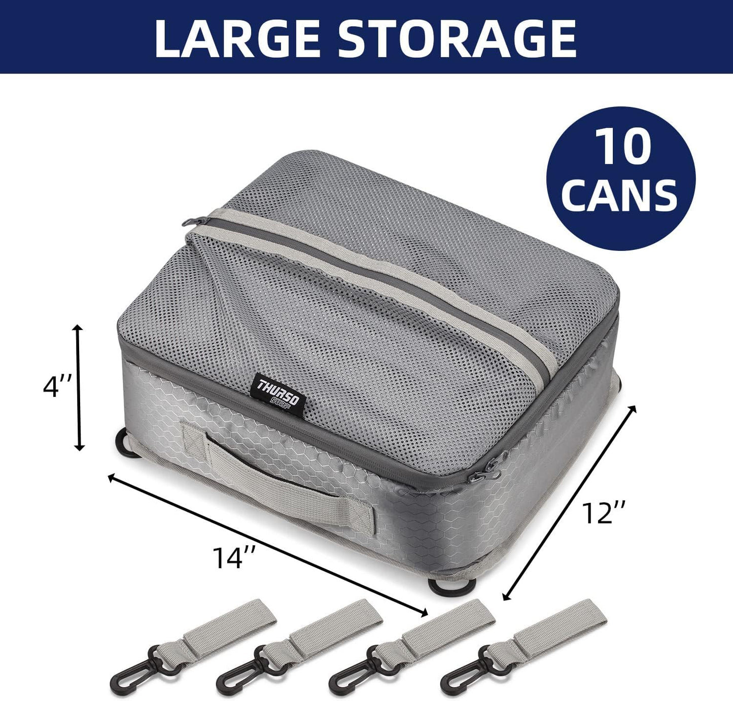 Kühltasche für das Paddleboard, Grau