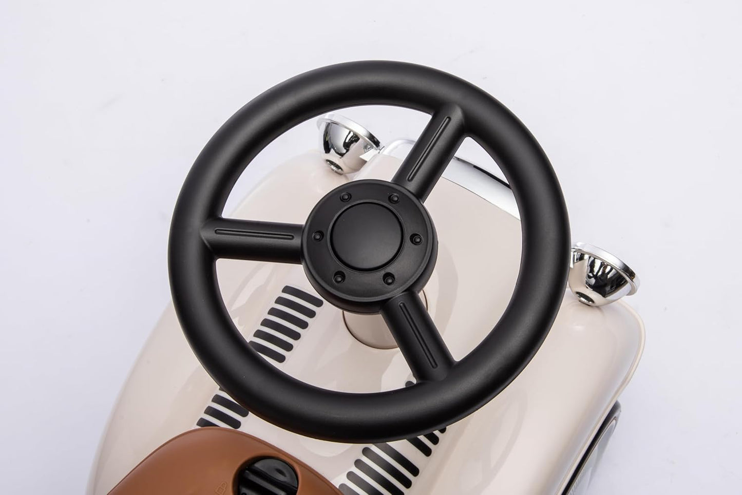 Retro-Rutschauto Classic mit Hupe, Elfenbein