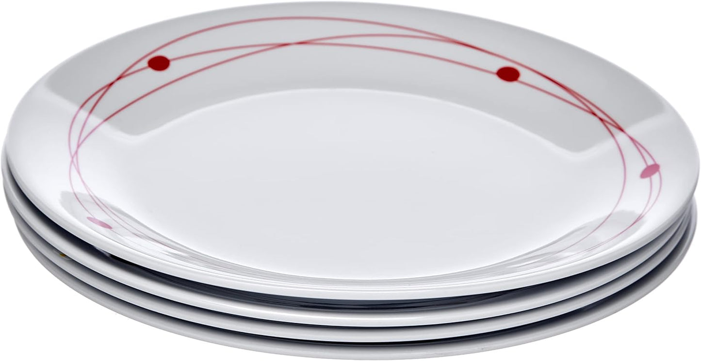 16-teiliges Geschirr-Set, Rot
