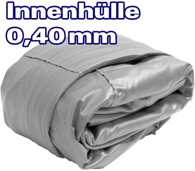 Runde Pool-Ersatzfolie, 3.50 x 0.90 m, Ø 3,50 x 0,90 m Grau