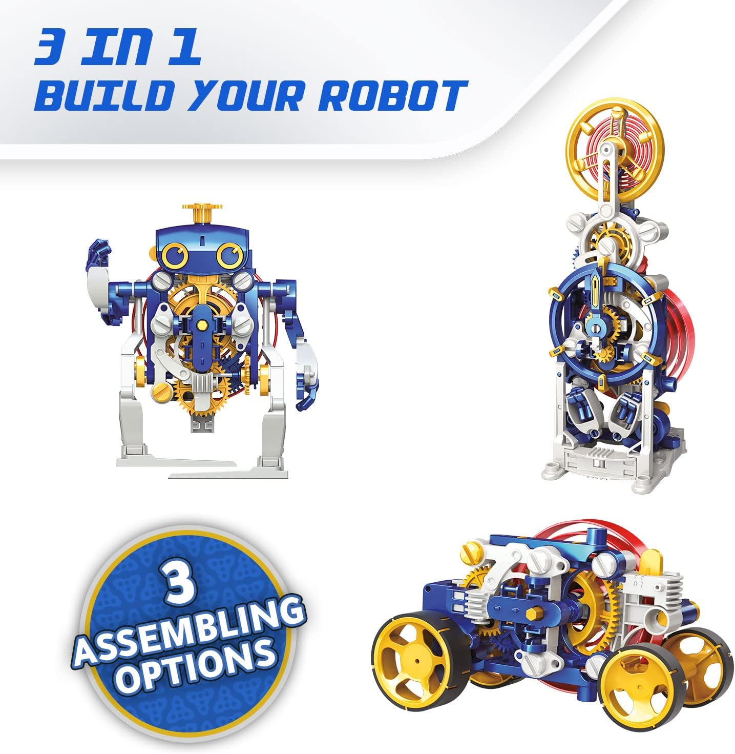 3-in-1 Lernroboter-Set für Kinder ab 8 Jahren, 3-in-1