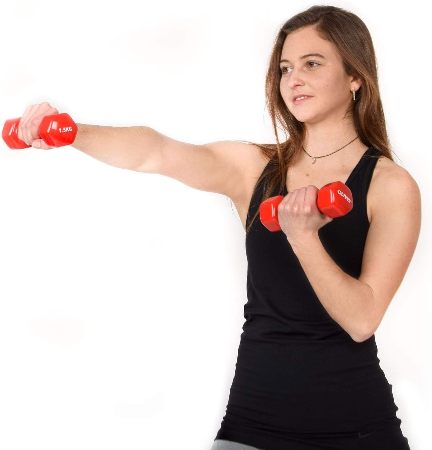 Kurzhantel-Set für Fitness, 1,5 kg (rosso) - 1,5 kg (rot) 3 paio