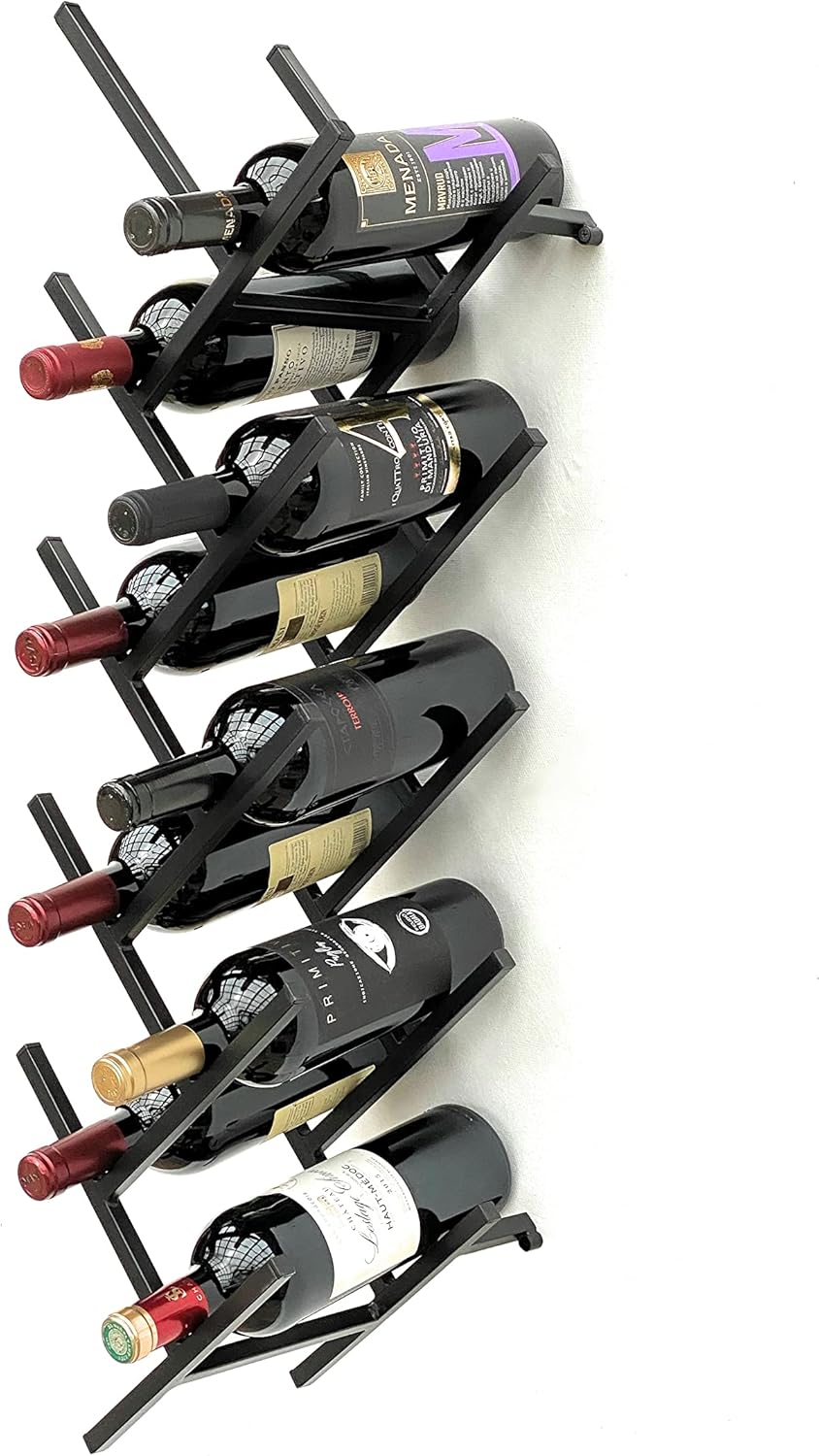 Weinregal Metall Wandhalterung für 9 Flaschen