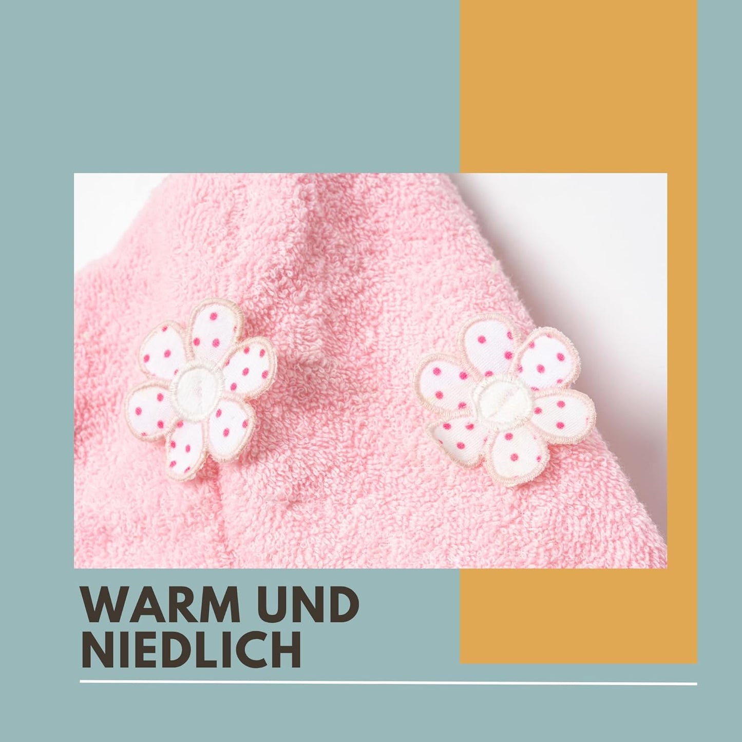 Babybademantel, Rosa 6 1-2 Jahre