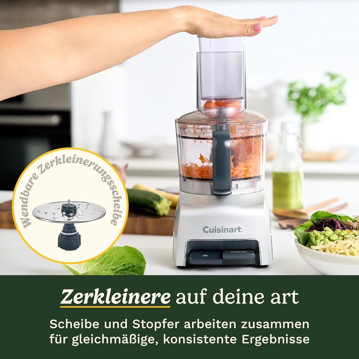 FlexPrep All-in-One Küchenmaschine, 1.1L Zerkleinerer + Küchenmaschine