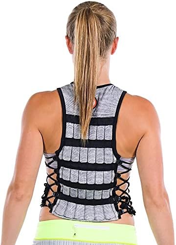 Hyper Vest Pro Gewichtsweste, Schwarz / silberfarben Large 10 lbs