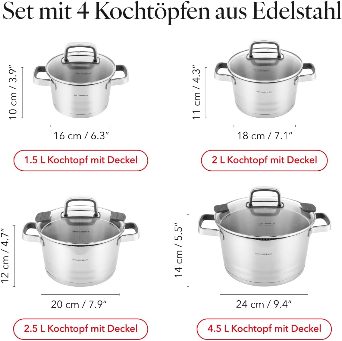 4-teiliges Kochtopfset Smart, Smart