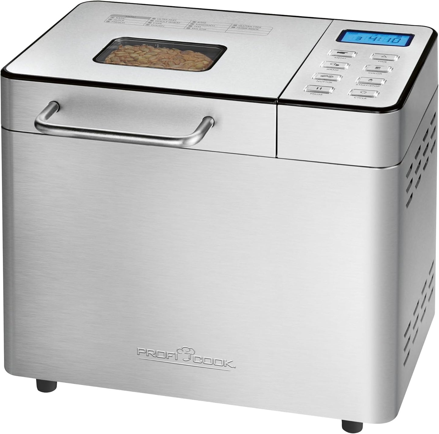 Brotbackautomat mit Timer und Krustenbräunung