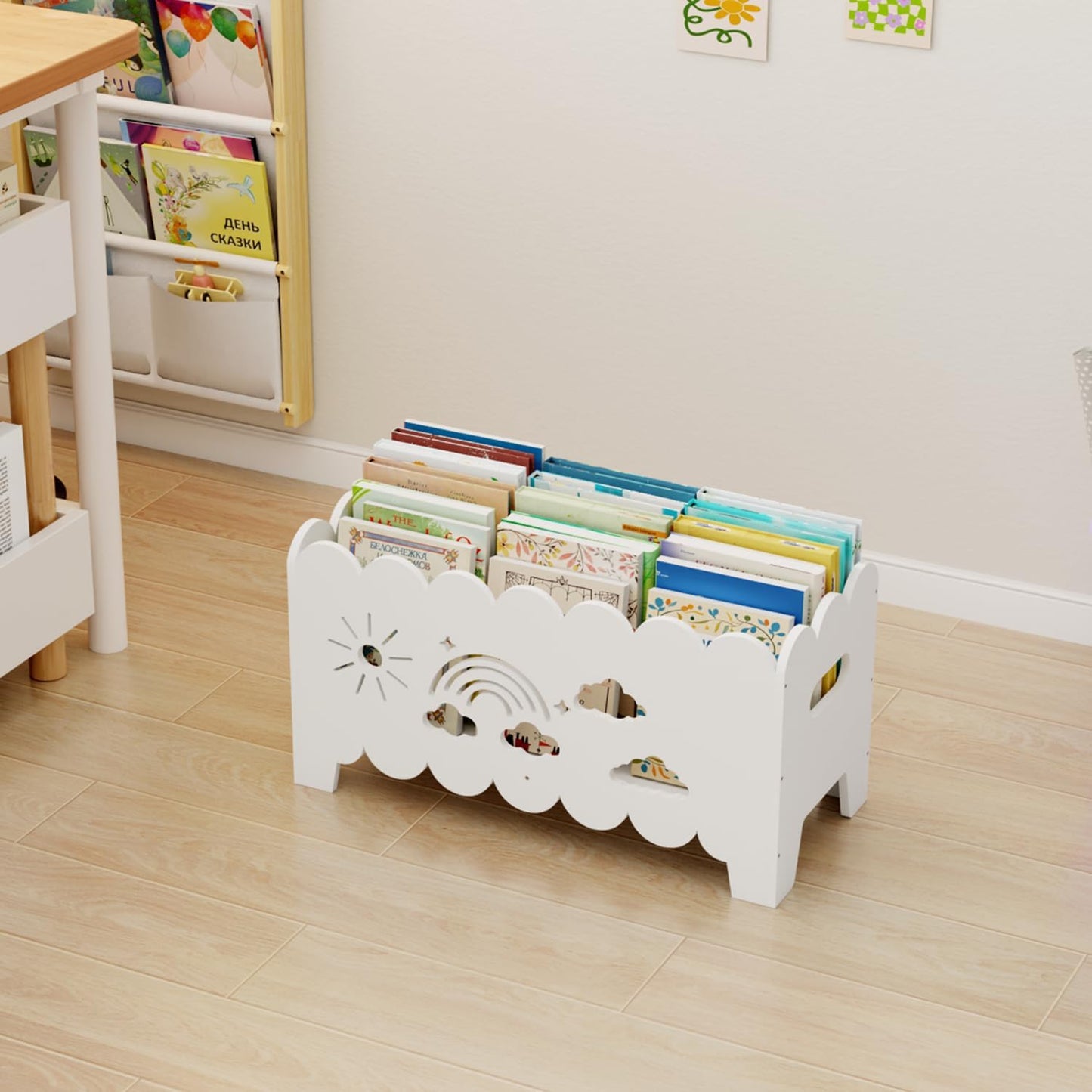 Kinder-Bücherregal, Weiss