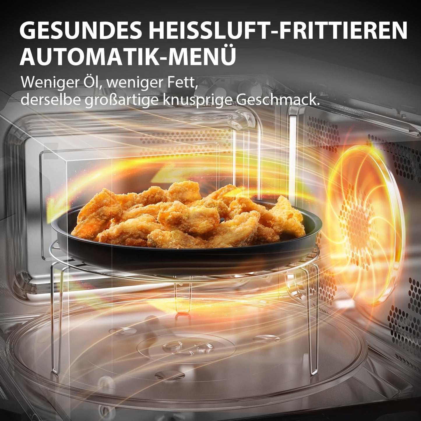 6-in-1 Mikrowellenofen, 26L Airfry/Grill