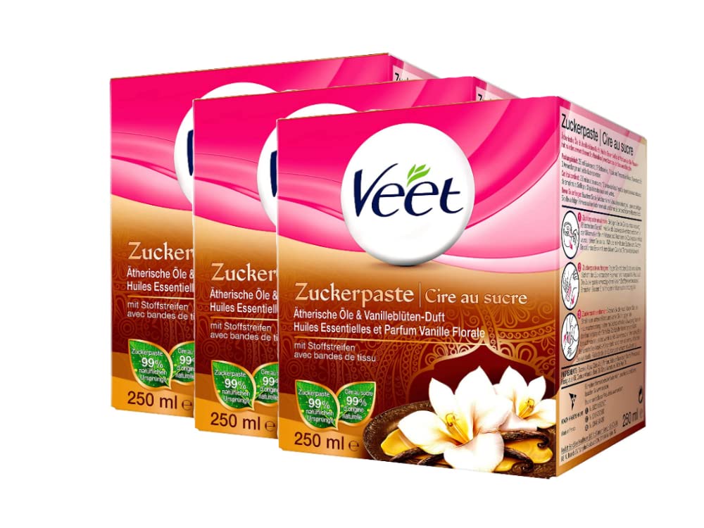 3er Pack Zuckerpaste zur Haarentfernung