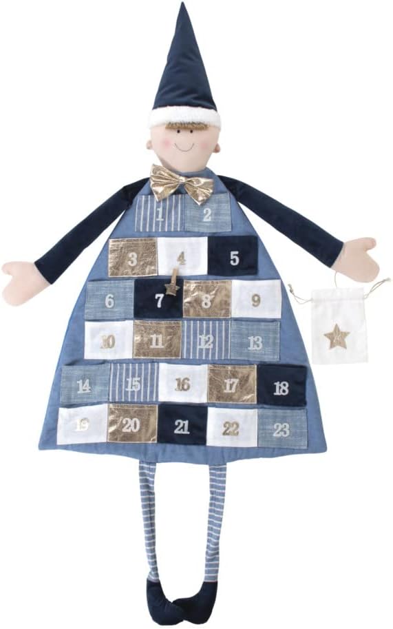 Adventskalender zum Befüllen, Royalblau