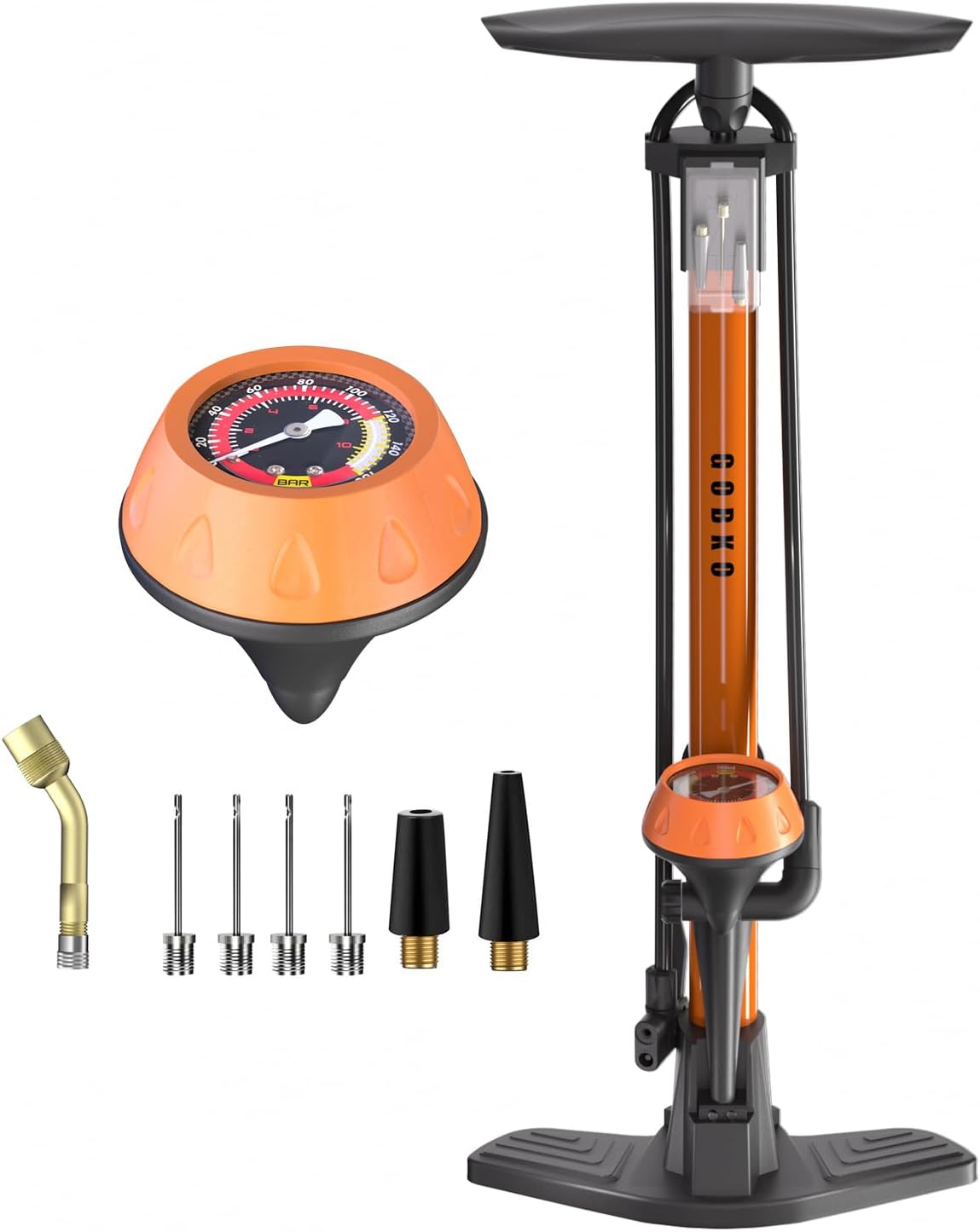 Velopumpe mit Manometer, Eskalieren Mechanisches