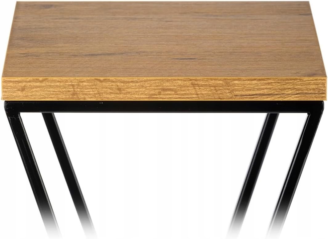 Pflanzenständer, 100 cm Eiche - Schwarz