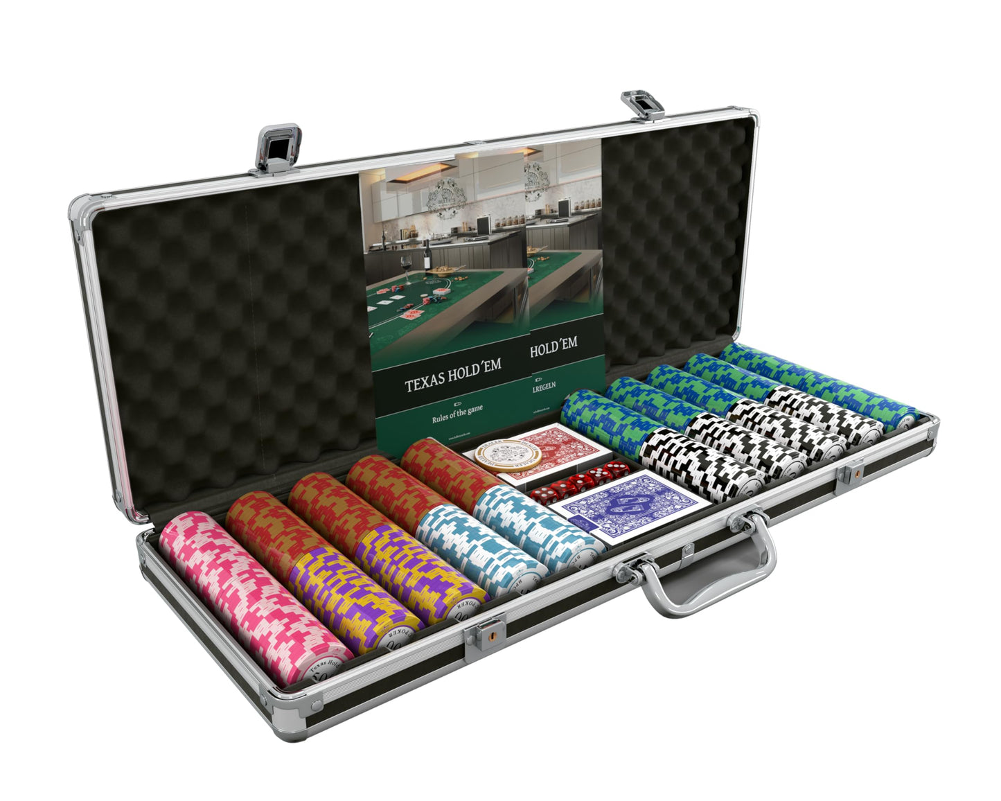 Pokerkoffer Carmela, 500 Chips