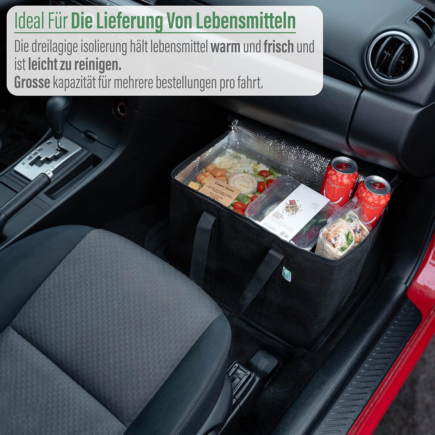 2er-Set Einkaufstasche, Schwarz 2-er Pack