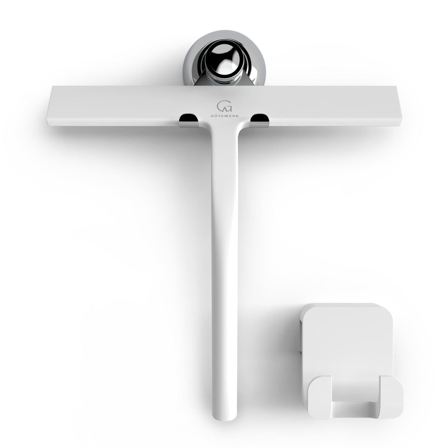 Duschabzieher mit Haken, 23 cm White