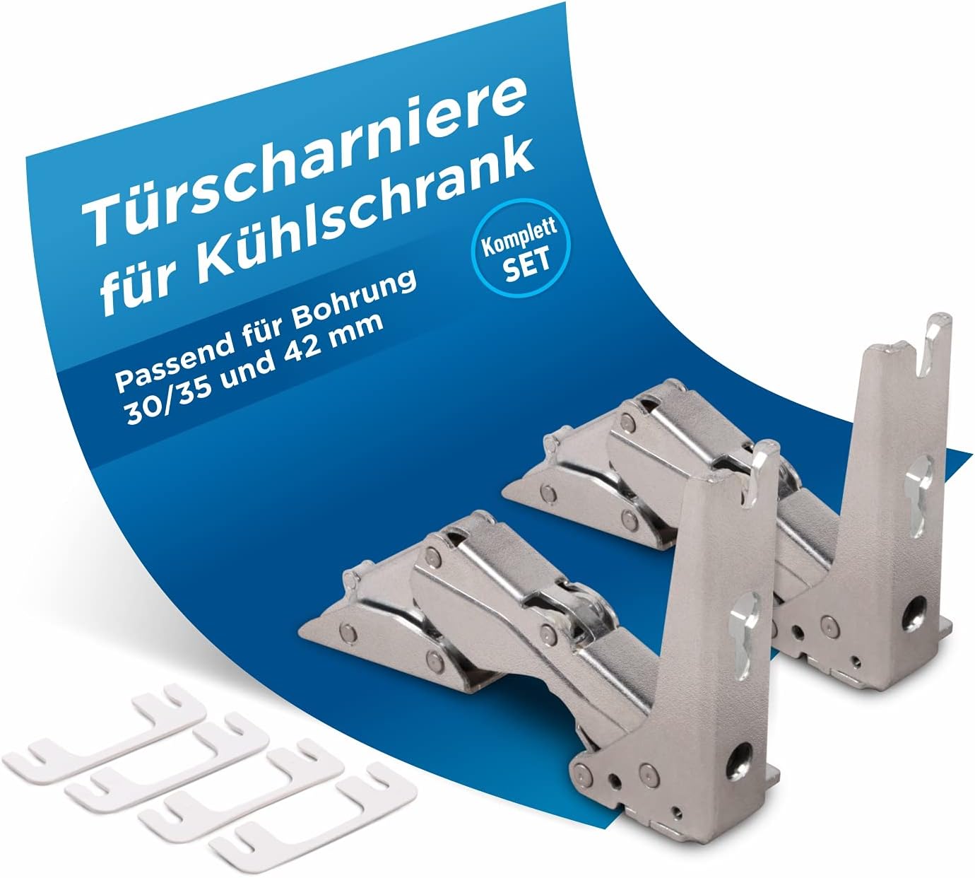 Türscharnier-Set für AEG und Küppersbusch Kühlschranke, Typ 3