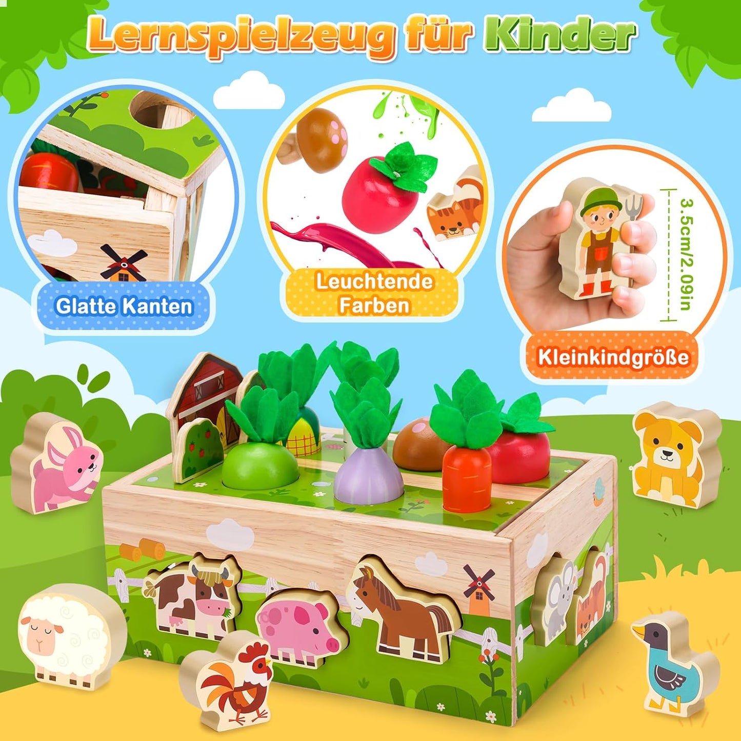 Karotten-Steckspiel, Farmspiel