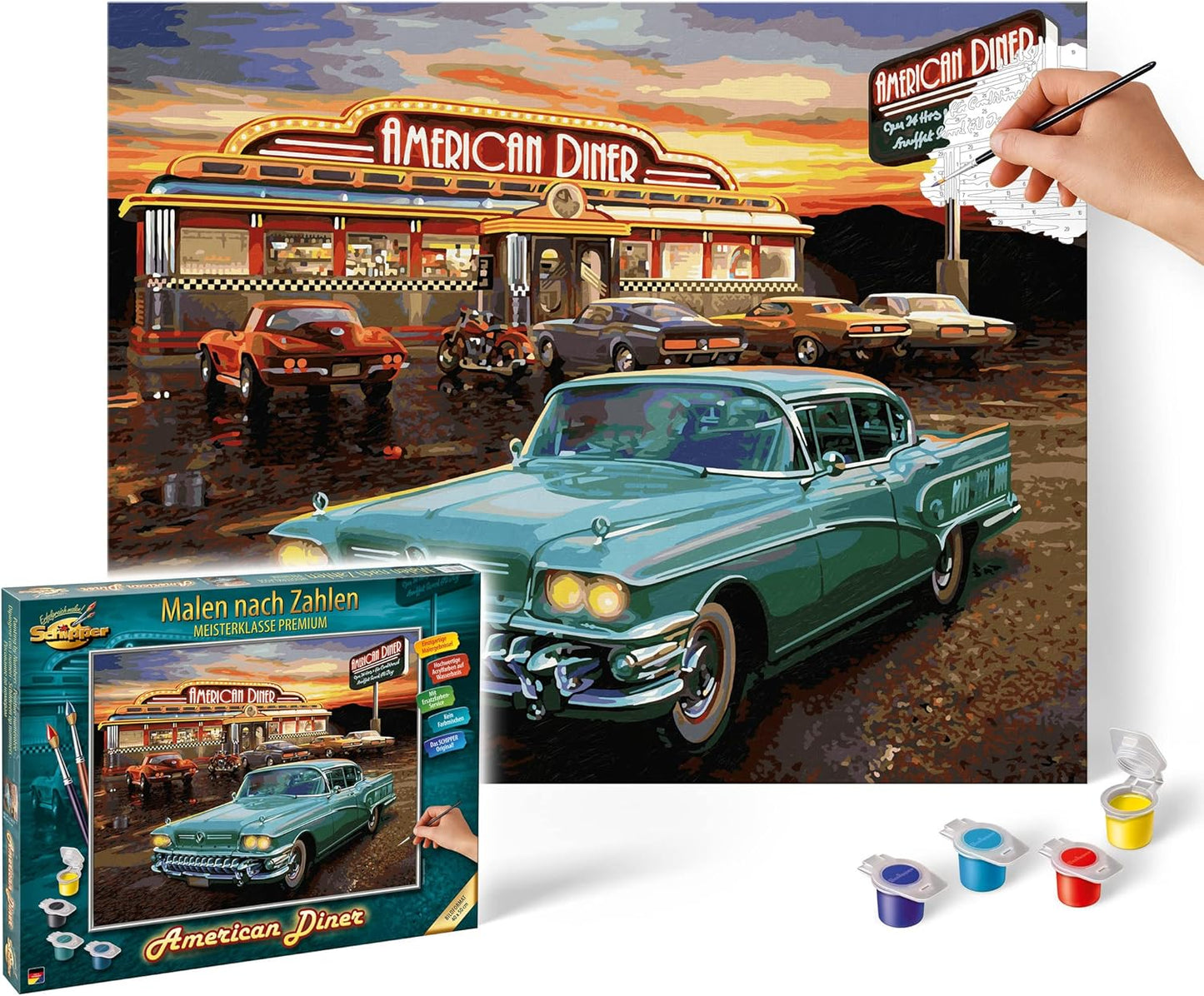 Malen nach Zahlen – American Diner