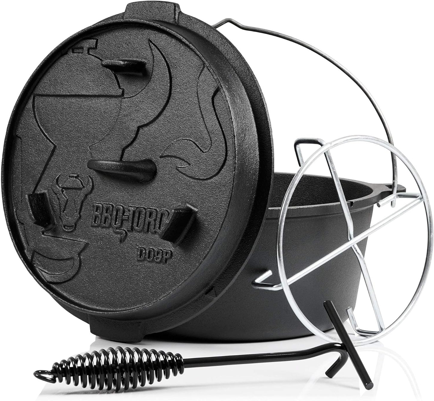 11-teiliges Dutch Oven Grill-Set mit Zubehör