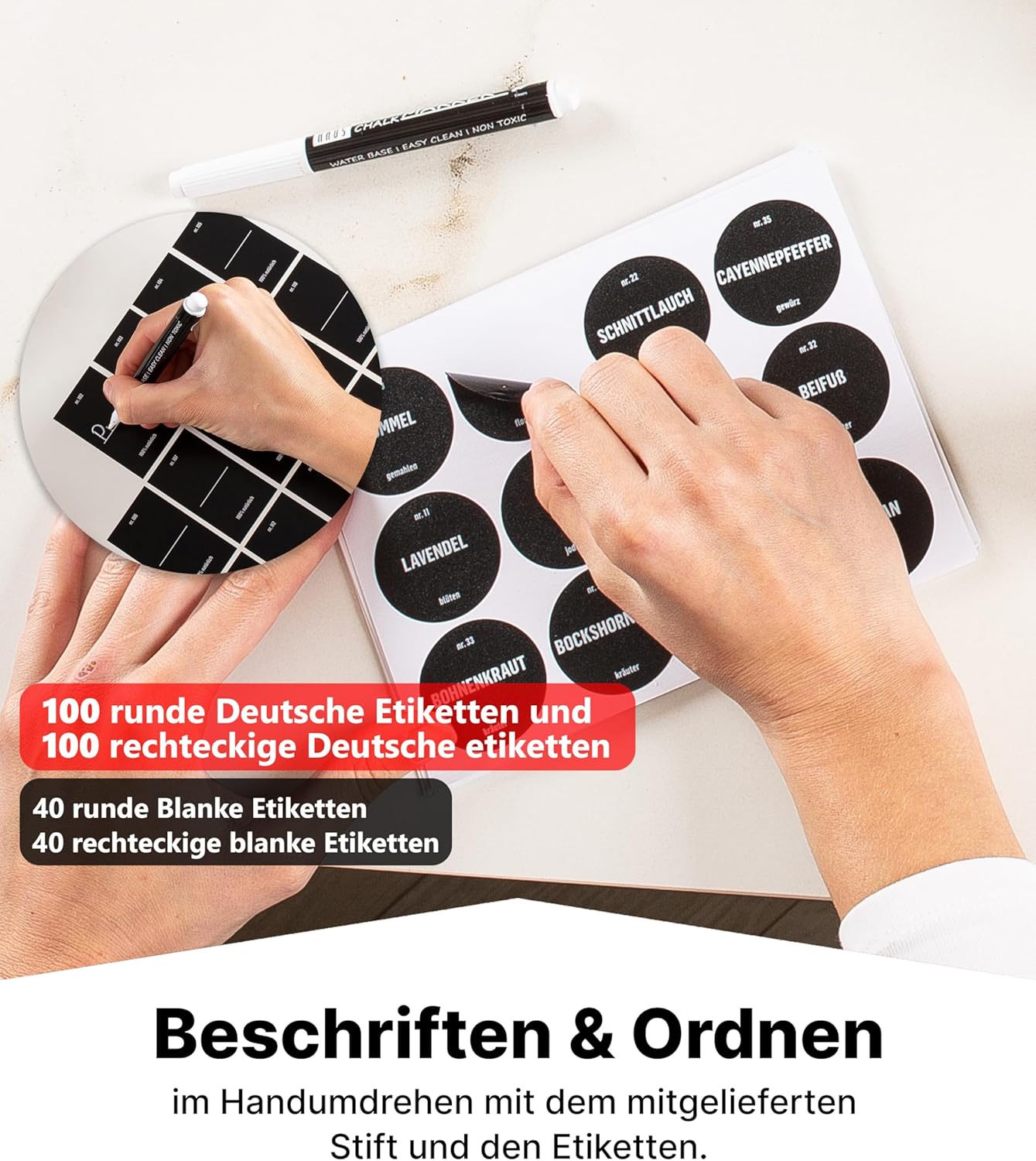 Gewürzregal-Set zum Aufhängen, mit Gläser, Deckel Bambus