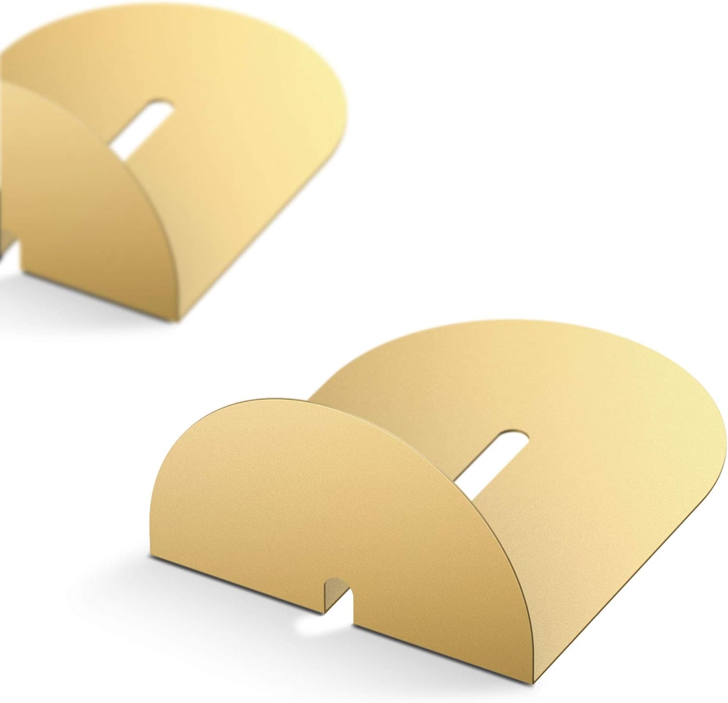 Metall Buchstützen-Set, Gold