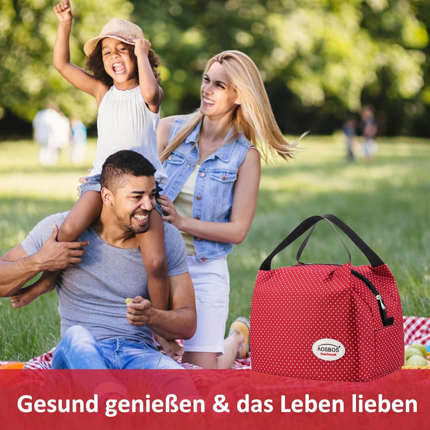 Faltbare Kühltasche, 8,5l-punkt-rot