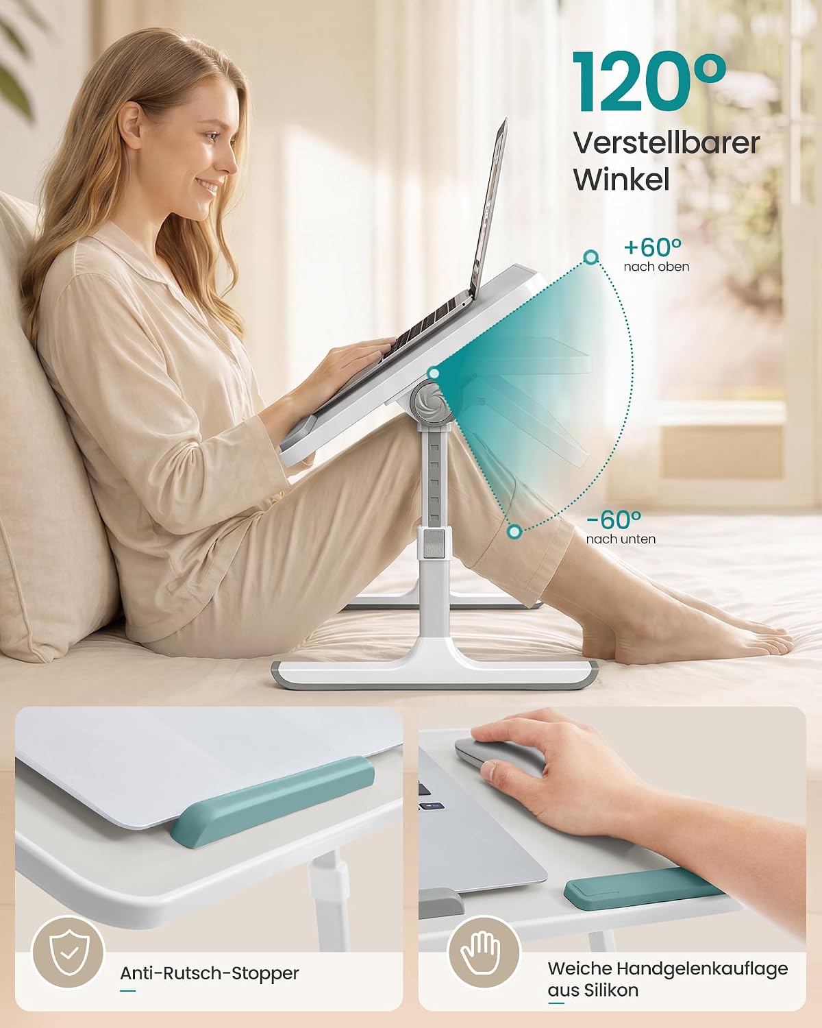 Laptoptisch, Grau