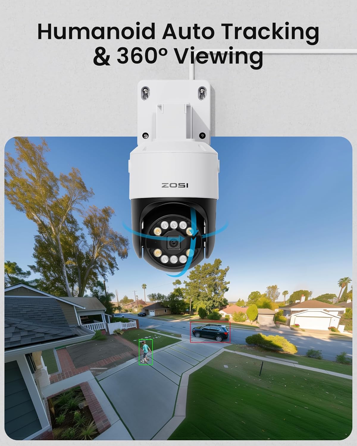 4K Überwachungskamera-Set mit KI-Erkennung, 8MP 4 Dome X 4 Bullet ; Weiss