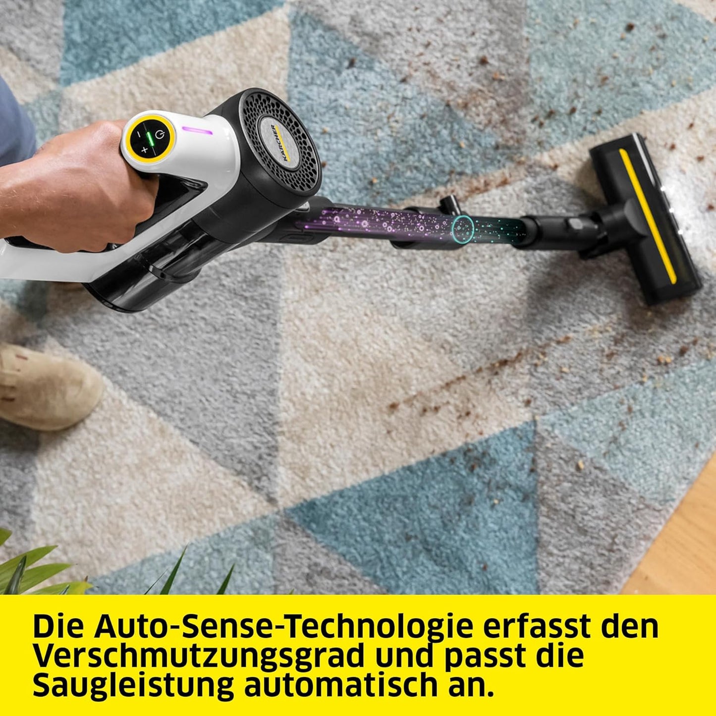 Akku-Staubsauger, mit Max-Flex-Gelenkrohr