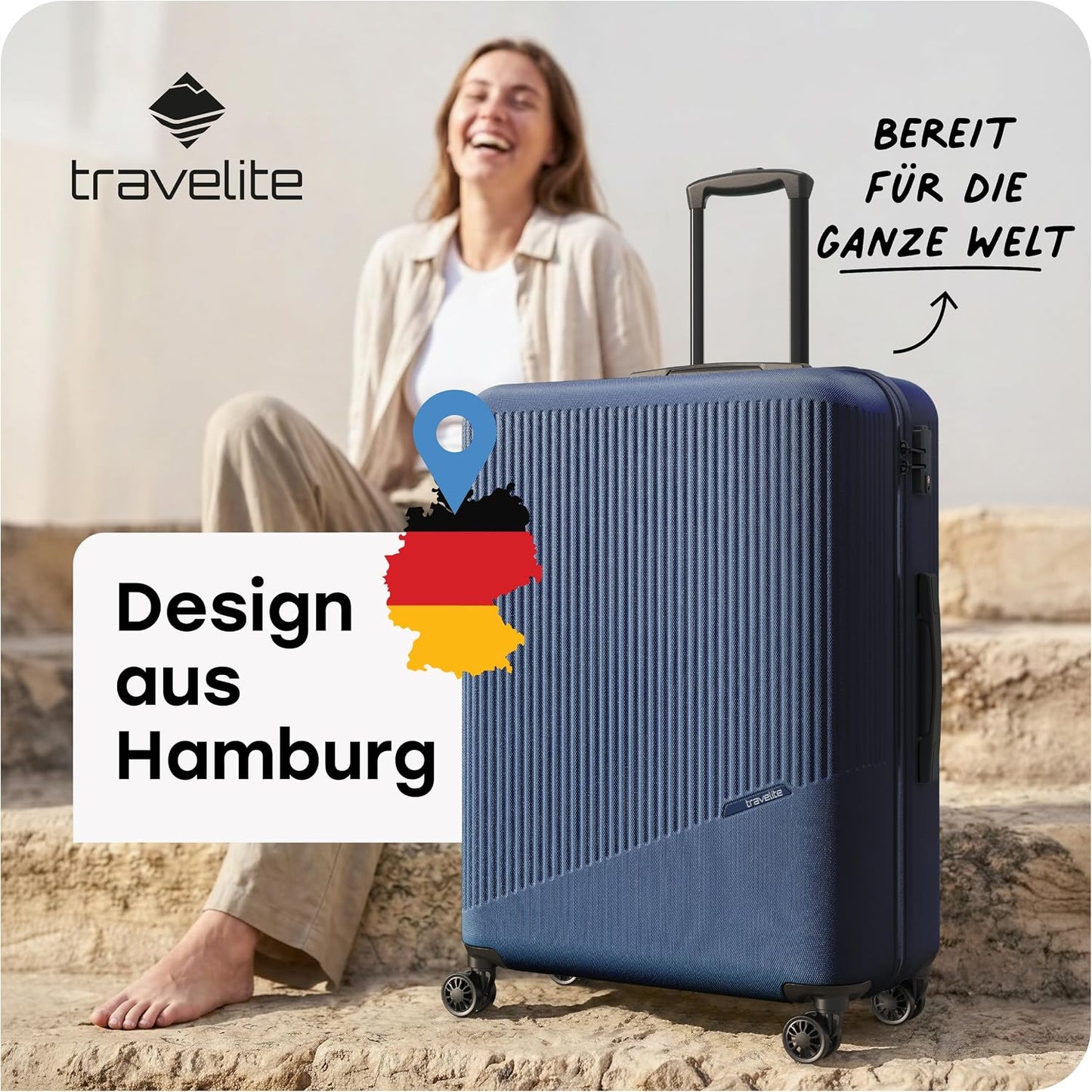 Bali, Blau Trolley Grösse L (77 cm)