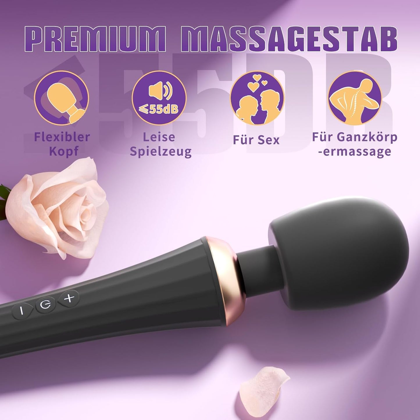 Flexibler Vibrator mit 5 Frequenzen und 3 Stärken