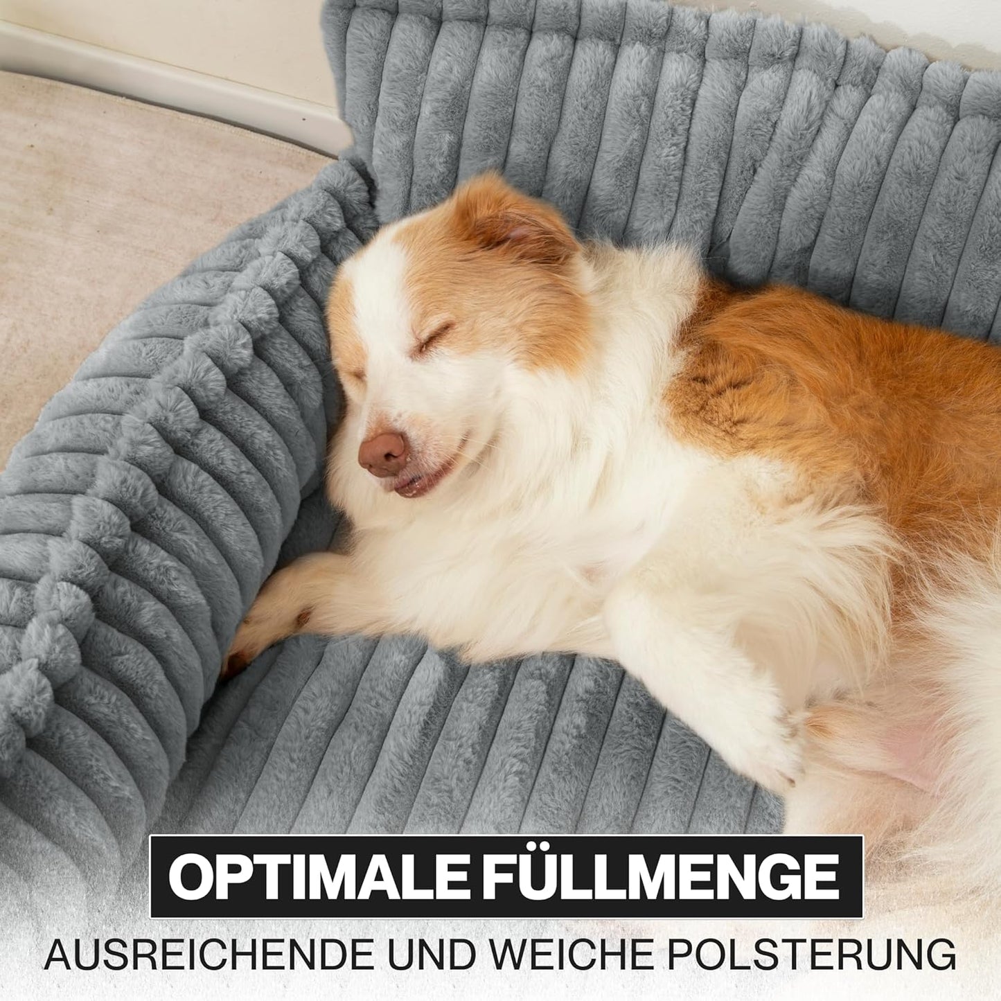 Orthopädisches Haustiersofa, Lichtgrau XXL (140cm)