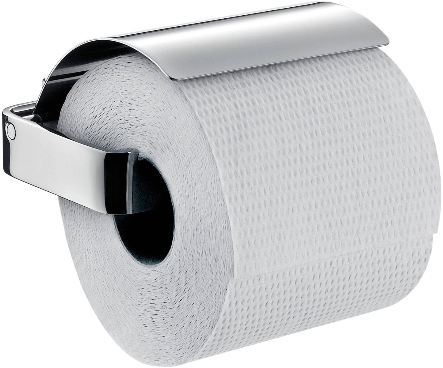 Toilettenpapierhalter mit Deckel, mit Deckel Edelstahl-optik