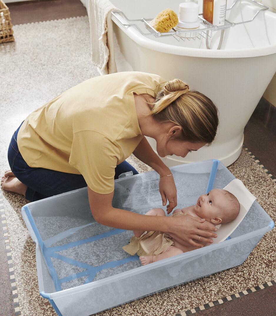 Flexi Bath mit Newborn Support (faltbar), Regular - 64 x 24 x 34 (cm) Ocean Blue