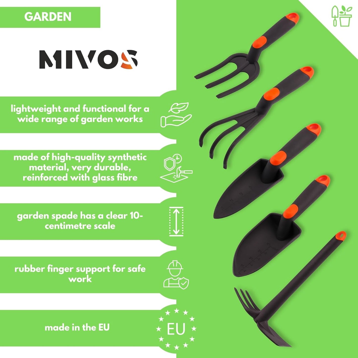 5-teiliges Gartenwerkzeug Set, 5 Pieces