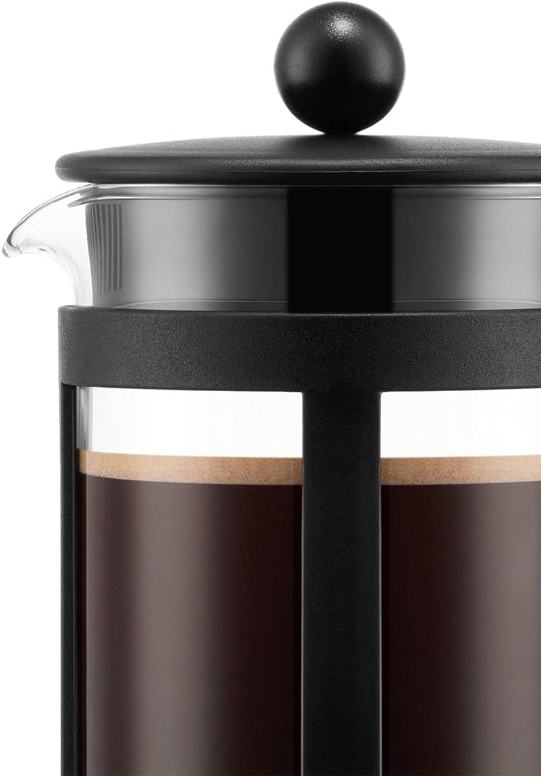 Kenya Kaffeebereiter - Manuelle French Press, 8 Cup, Schwarz